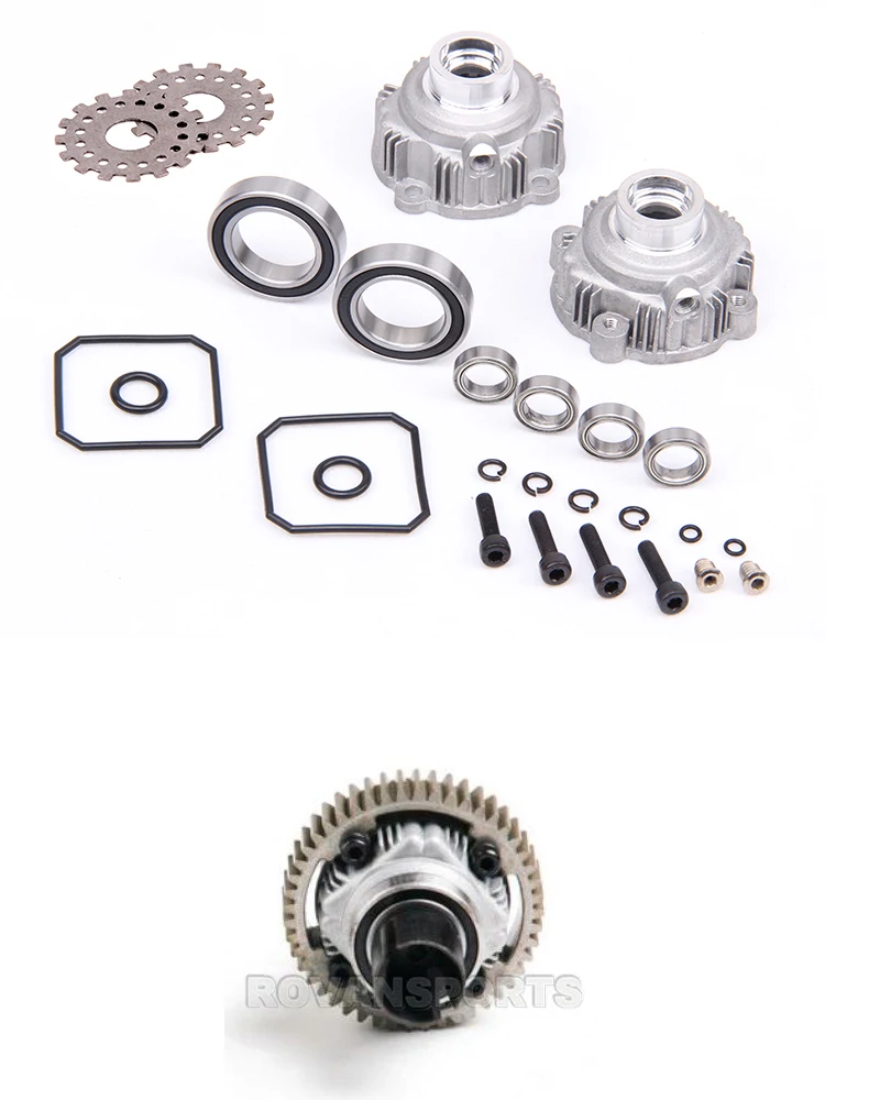 Алюминиевый дифференциал чехол для HPI Baja 5B KM Rofun Buggy & Trucks rc car parts|Детали и