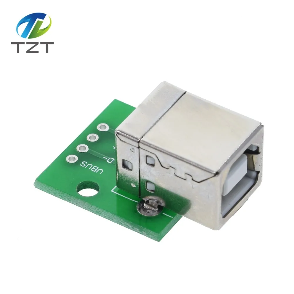 TZT MINI MICRO USB Для DIP адаптера/USB разъем 2,54 мм 5pin Женский Разъем b Тип USB2.0 Женский PCB конвертер USB-01