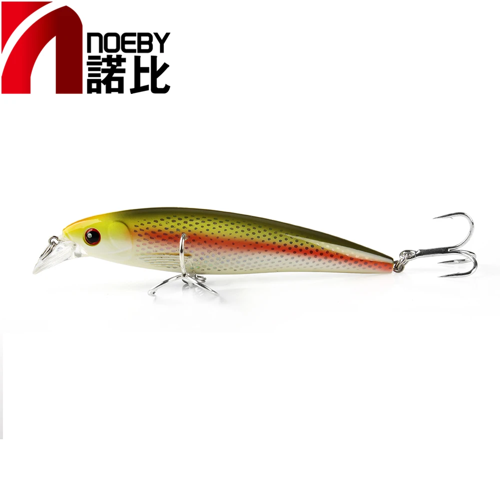 NOEBY NBL 9047 Minnow 100 мм/12 г 1480 мм/39 г плавающая 0-0,8 м искусственная рыболовная приманка кривошипно для окуня щуки Walleye