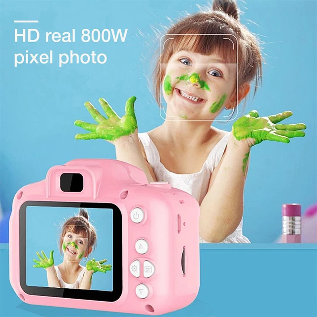 Rechargeable Kids Mini Digital Camera 2 0 Inch HD Screen 1080P Video Recorder Camcorder Language Switching Rechargeable Kids Mini Digital Camera 2.0 Inch HD Screen 1080P Video Recorder Camcorder Language Switching Timed Shooting #S
