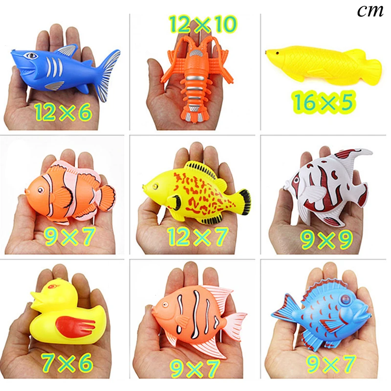 Children's Magnetic Fishing Game Fish Toy Magnetic Game Children Fishing Toy Exercise Body Coordination Suit Gift To Children 5