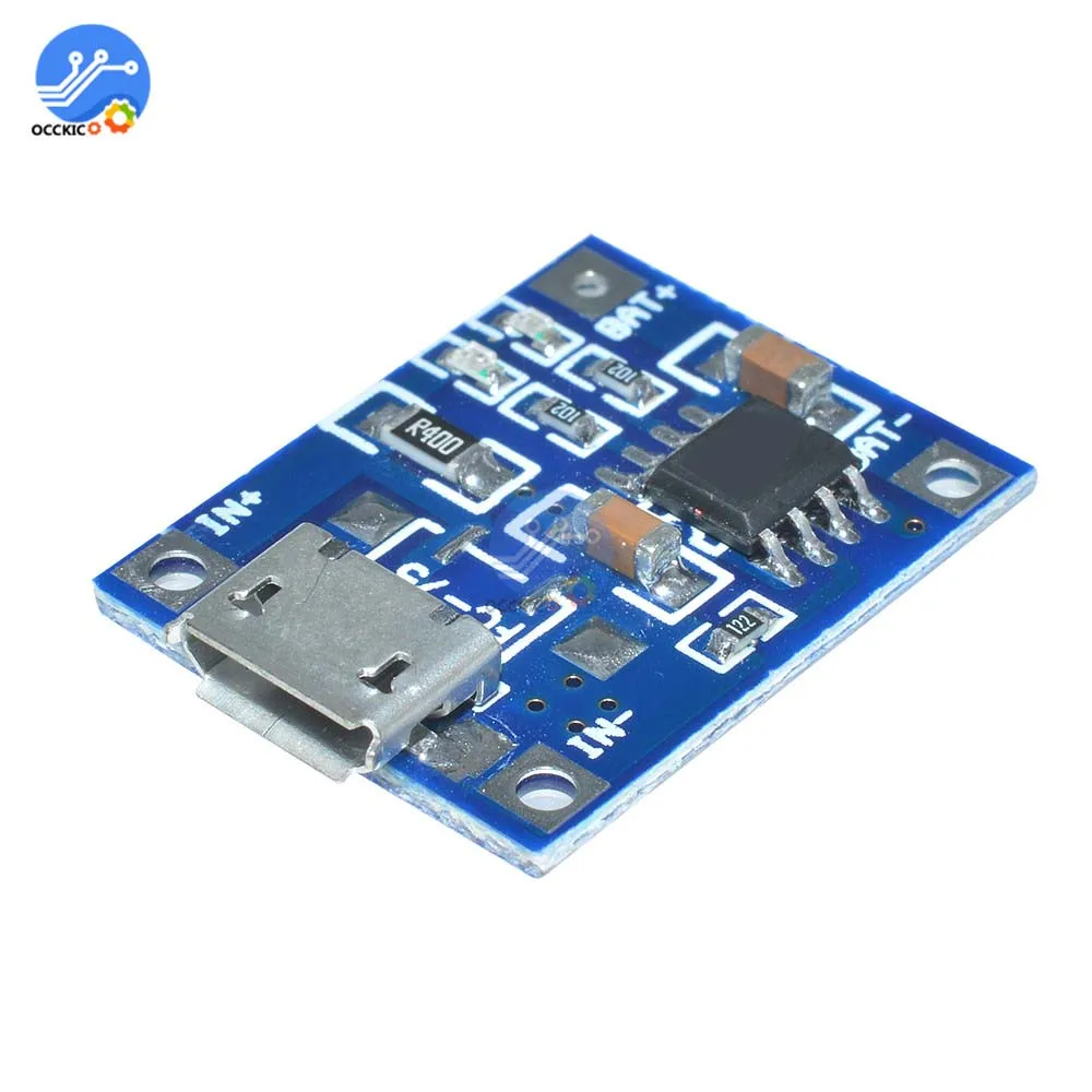 Зарядная плата BMS 5 в 1 а 18650 для литиевого аккумулятора Зарядка Mini/Micro USB с