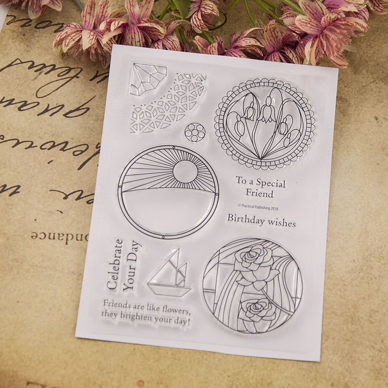 Birthday flower Clear Stamp Or stamp for DIY Scrapbooking/Card Making/Kids Fun Decoration Supplies A669 | Дом и сад