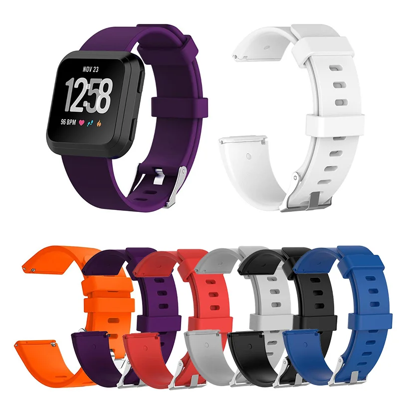 Регулируемый мягкий силиконовый сменный ремешок для Fitbit Versa Lite ремешок для часов Ремешок Для Fitbit Versa браслет для женщин