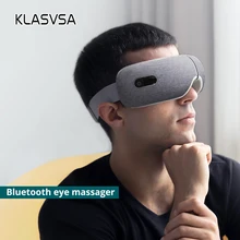 Умный массажер для глаз Подушка безопасности Вибрация горячий компресс Bluetooth способствует циркуляции крови снимает усталость глаз массаж Релаксация Умный массажер для глаз Подушка безопасности Вибрация горячий компресс Bluetooth способствует циркуляции крови снимает усталость глаз массаж Релаксация
