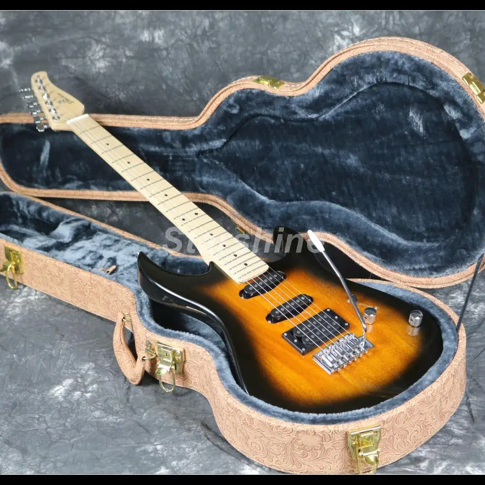 

2019 Hot Sell Electric Guitar Z-WS2 Tremolo Bridge Sunburst Color Maple Fingerboard