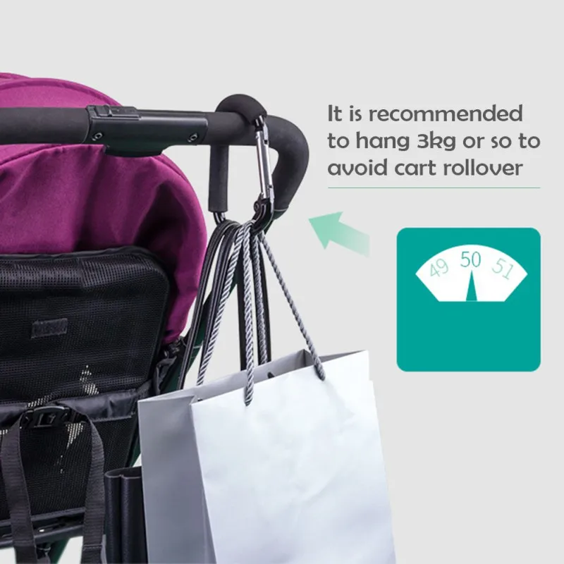ABS пластик Материал Вешалка для детской одежды Сумка Крючки для прогулочных колясок коляска вращается на 360 крюк для корзины аксессуары номер как показано на картинке