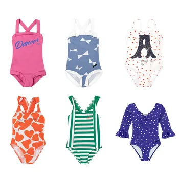 

IN STOCK Children's Swimwear 2020 Summer New BC Boys Swimwear Girls Children's Straps Cute Printed Swimwear One-piece Swimsuit