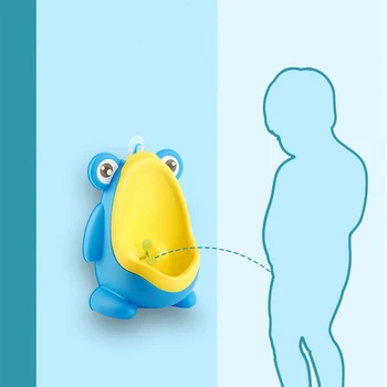 

Baby Boy Cartoon Frog Potty Infant Toddler Training Potty Wall-Mounted Urinal Toilet Training Children Stand Vertical Boy Urinal