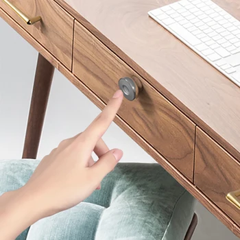 

Drawer Cupboards Office Chargeable Battery Biometric Aluminum Alloy Furniture Intelligent Fingerprint Cabinet Lock Home Security