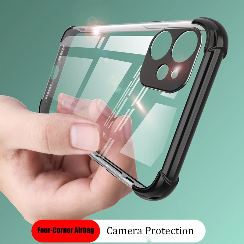 

Airbag Shockproof Case for iphone 11 Pro Max Camera Lens protection for iphone XS Max XR X 7 8 Plus Air Cushion Plating TPU Case