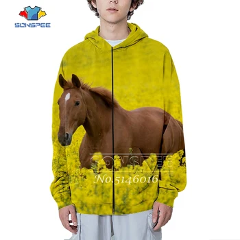 

Animal horse 3D Print Harajuku zipper Hoodie clothes Unisex Fashion Casual Men Street wear Funny Sweatshirt zip Hoody t397