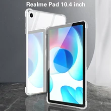 

Case For OPPO Realme Pad 10.4 Cover Tablet Protective Soft TPU Airbags Cover Shockproof RealmePad 2021 RMP2102 10.4 inch Funda