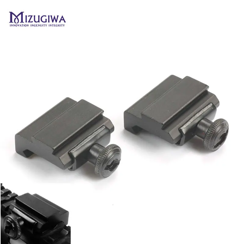 

2 Pcs Scope Mount 20mm to 11mm Weaver Picatinny To Dovetail Rail Adapter Base Mount Flat Top Rail Pistol Airsoft Hunting