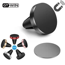 GTWIN Support de téléphone de voiture magnétique Mini Air Vent Clip Mount Magnet Support mobile pour iPhone 11 X Xr Samsung Redmi Xiaomi Support Tous les supports de téléphone portable dans le GPS de voiture(China)