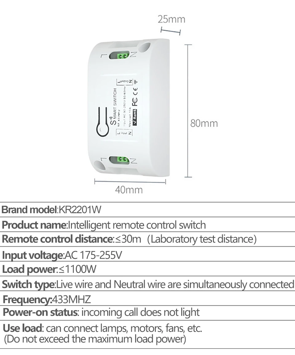 CACAZI стеновая панель для дома беспроводной умный кнопочный переключатель световая Кнопка 433 МГц RF пульт дистанционного управления AC 90-250 В приемник спальня потолочный светильник