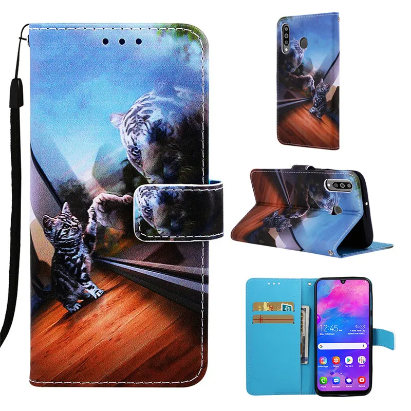Wekays чехол для samsung A10e A20e A40s Мультфильм кожаный флип Fundas чехол для samsung Galaxy A10E A20E A40S чехол для телефона