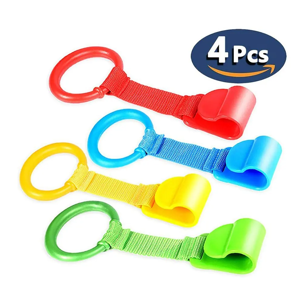 

4pcs Rings for Balance Training Ideal for Helping Baby Get Up from Crib for Kids Playpen Large Rings for Cot