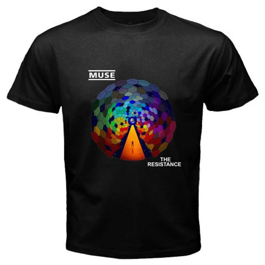 Новая мужская черная футболка MUSE The Resistance Rock Band размеры S M L XL 2XL 3XL Повседневная