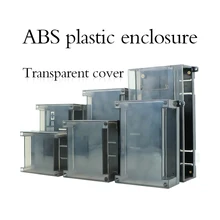 Plastic Junction Box ABS Din Rail Enclosures Transparent Color Housing Case for Electronics Terminal Block