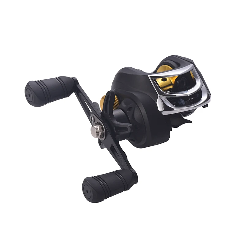 LIZARD With Magnetic Brake System 8KG Drag Resistance 17 + 1 BB 7.2 High Speed Black Gold Fishing Reel