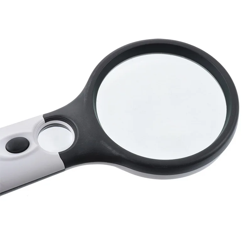 Urijk 45X светодиодный увеличительный портативный стеклянный объектив Ручной Мини-микроскоп для чтения ювелирных изделий Лупа высокого качества
