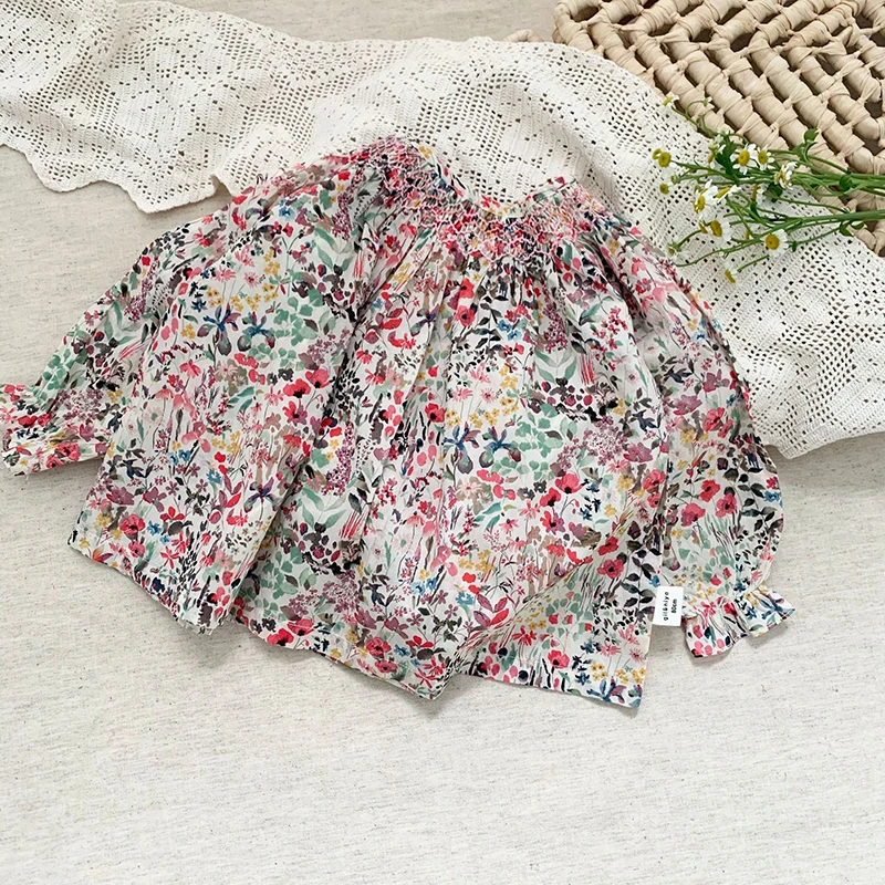 1-6Yrs Spring Autumn Kids Baby Girls Printing Shirt For Girls Shirt Kids Baby Girl Children's Clothes