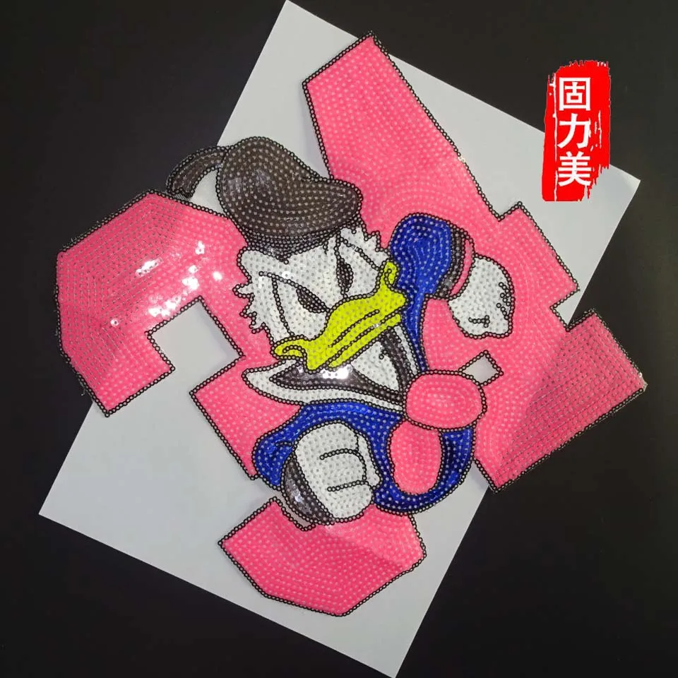 1pc big size sequined duck No34 sewing on for cartoon patches clothing thing patch diy | Дом и сад