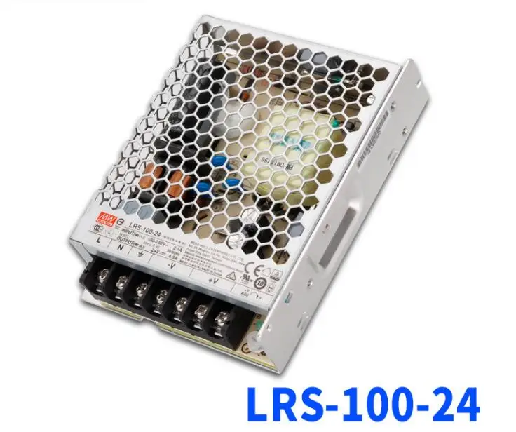 [Семь Неоновые] бренд MEAN WELL представляет LRS-100-24 24V 4.5A 100 Вт высокой мощности Мощность высокая эффективность один Выход переключение Питание