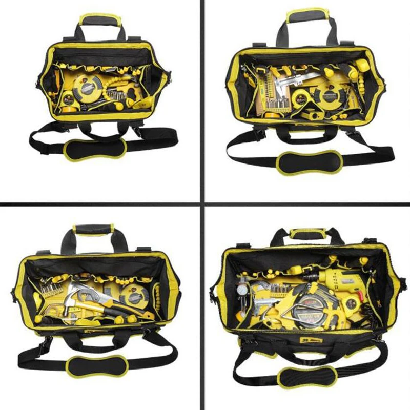 Multi-Function Tool Bag Thick Oxford Cloth Tool Storage Bag Hand Shoulder Shoulder Dual-Use Tool Kit Repair Tool Storage Bag