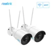 [2 Pack] Reolink 2.4G/5Ghz wifi camera 4MP Onvif infrared night vision IP66 waterproof outdoor indoor surveillance  RLC-410W ► Photo 1/6