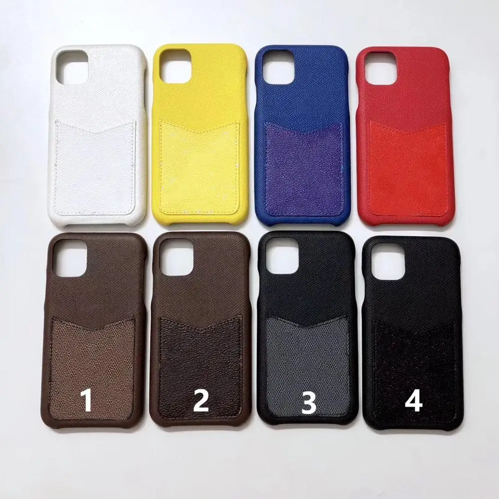 

Luxury Brand Fashion design business card pocket phone case for iPhone 11 pro max XS cover for iPhone XR 6 s 7 8 Plus X Fundas
