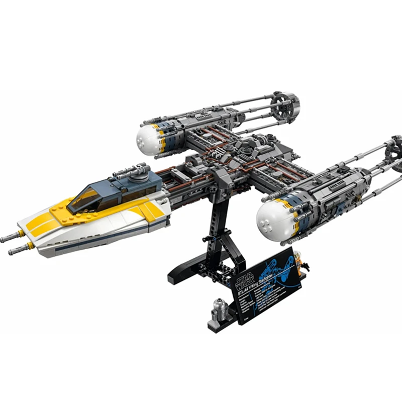 

Star Wars War Y-wing Fighter Building Blocks Sets Bricks Classic Model Kits Kids Toys Marvel Compatible 75181