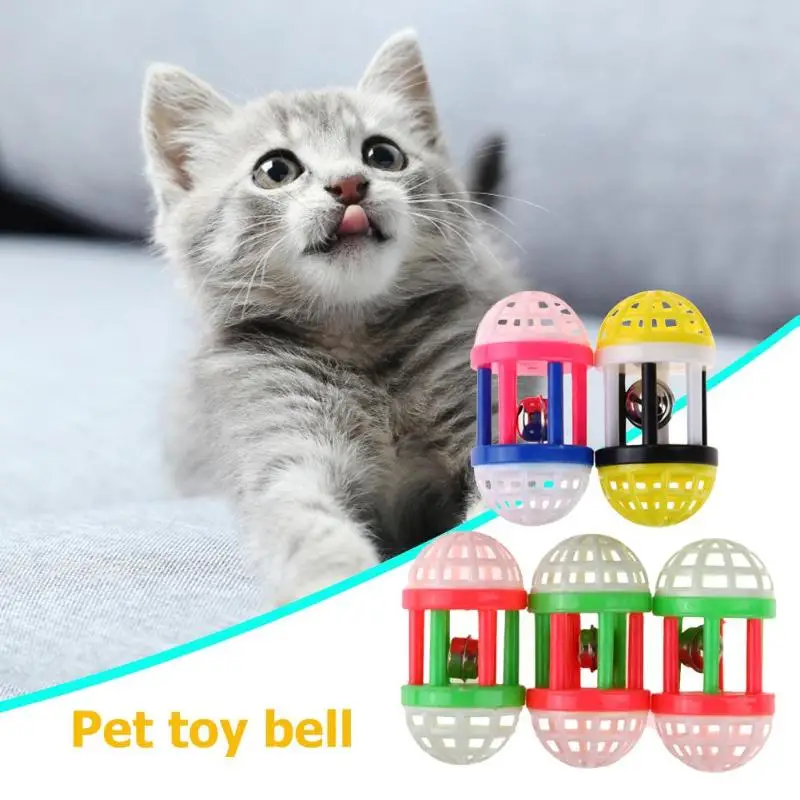 Pet Cat Interactive Toy Funny Six-Column Bell Ball Training Teaser Toys Dog Puppy Cat Pet Supplies