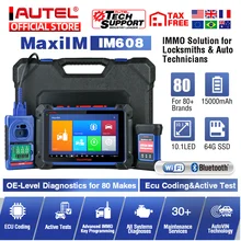 Autel MaxiIM IM608 diagnostic tool IMMO XP400 key programming Bi-Directional obd2 scanner J2534 ECU programming (No IP Limited)