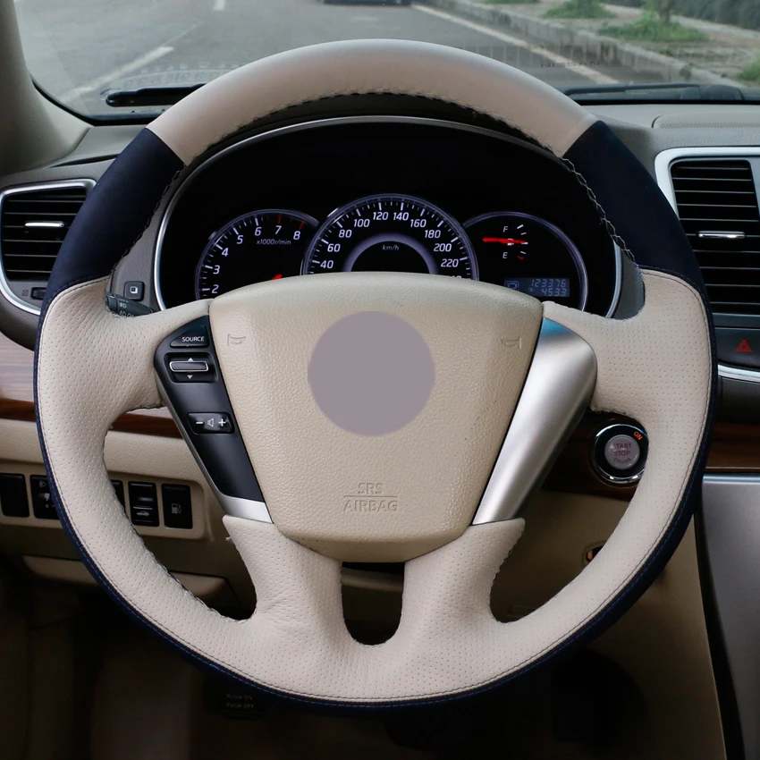 Кожаные чехлы рулевого колеса автомобиля для Nissan Teana 2008 2012 Murano 2009 2014|Чехлы на руль|