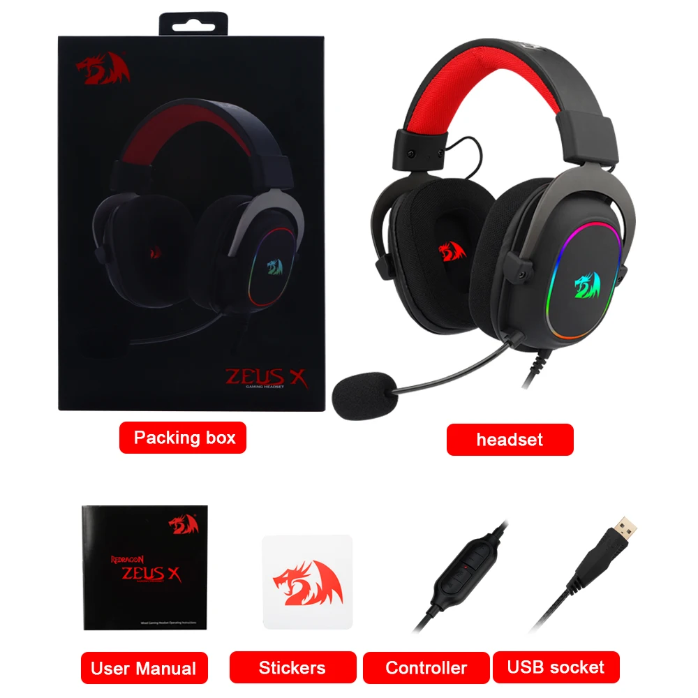 REDRAGON ZEUS X H510 RGB Gaming 