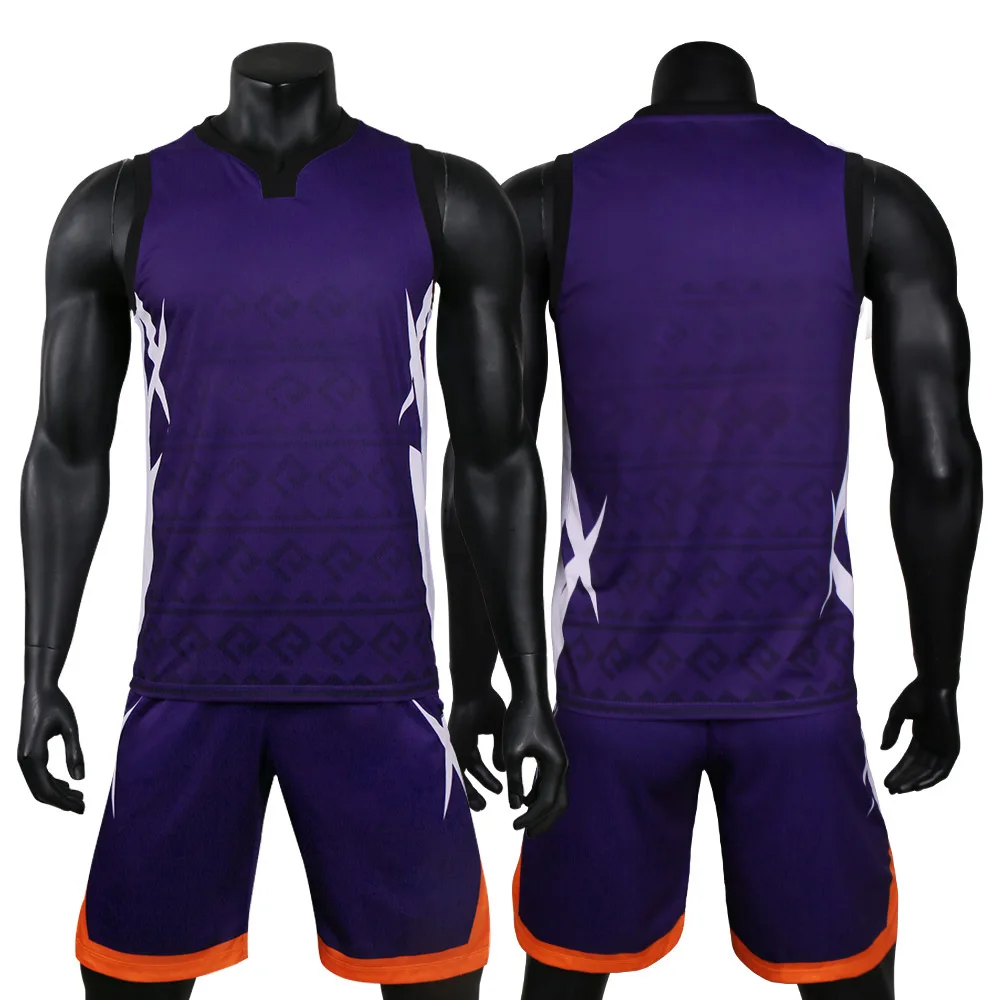 

Unique basketball uniforms set quick dry breathable basketball jersey sportswear colthes