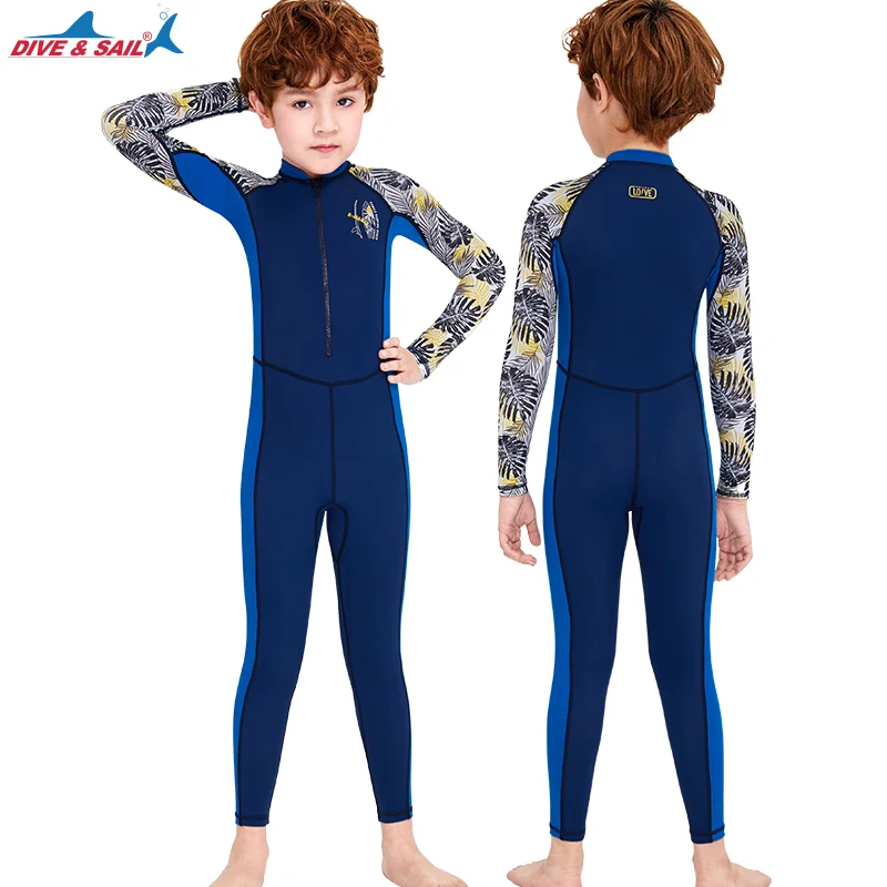 One-Piece Rash Guard for Kids, UV Sun Protection, Full Body Diving Bathing Suit, Swim Skins Swimsuit, UPF 50 + UV Sun Protection