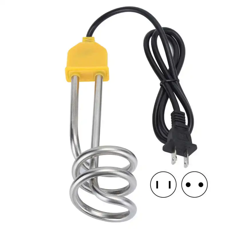 1500W Mini Electric Water Heater Immersion Water Boiler Bathroom Heated Swimming Pool Instantaneous Heater Element electric water heater