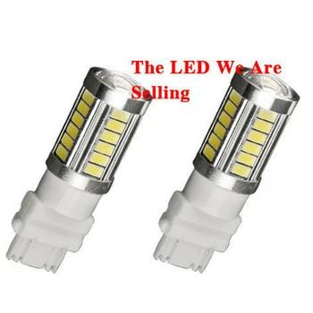 

2Pcs LED Lights White 3157 3156 33SMD Strobe Backup Reverse Bulb 6000K