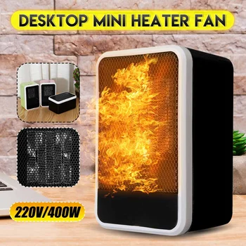 

Mini Portable Electric Fan Heater Heating Cooling Fan Living Room Bedroom 220V Desktop Winter Space Warmer Fan PTC Air Heater