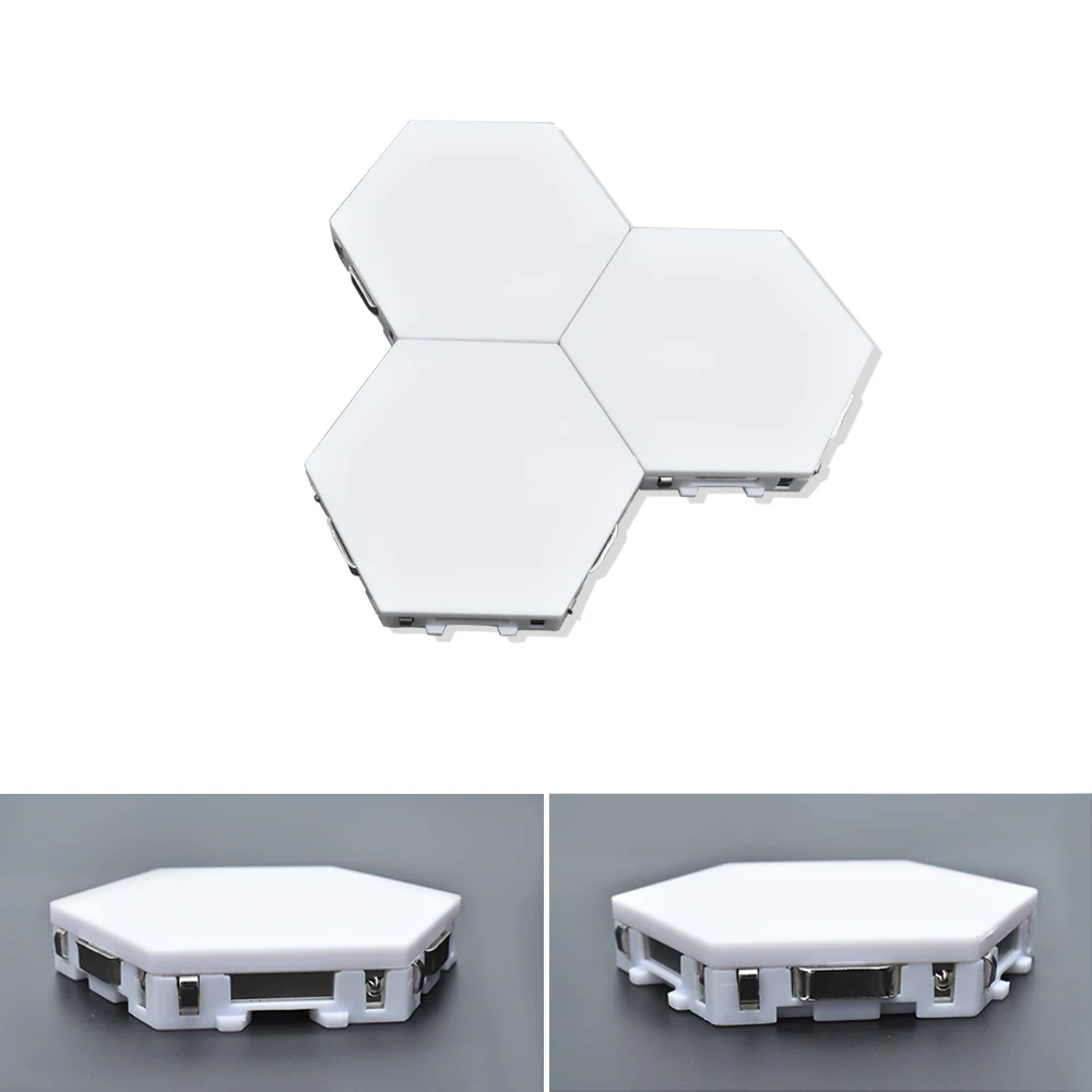 Hexagon LED Lighting Wall Lamp Touch Swith Splicable DIY Night Light Smart Home Bedroom Lamp for Living Room Gaming Room 3