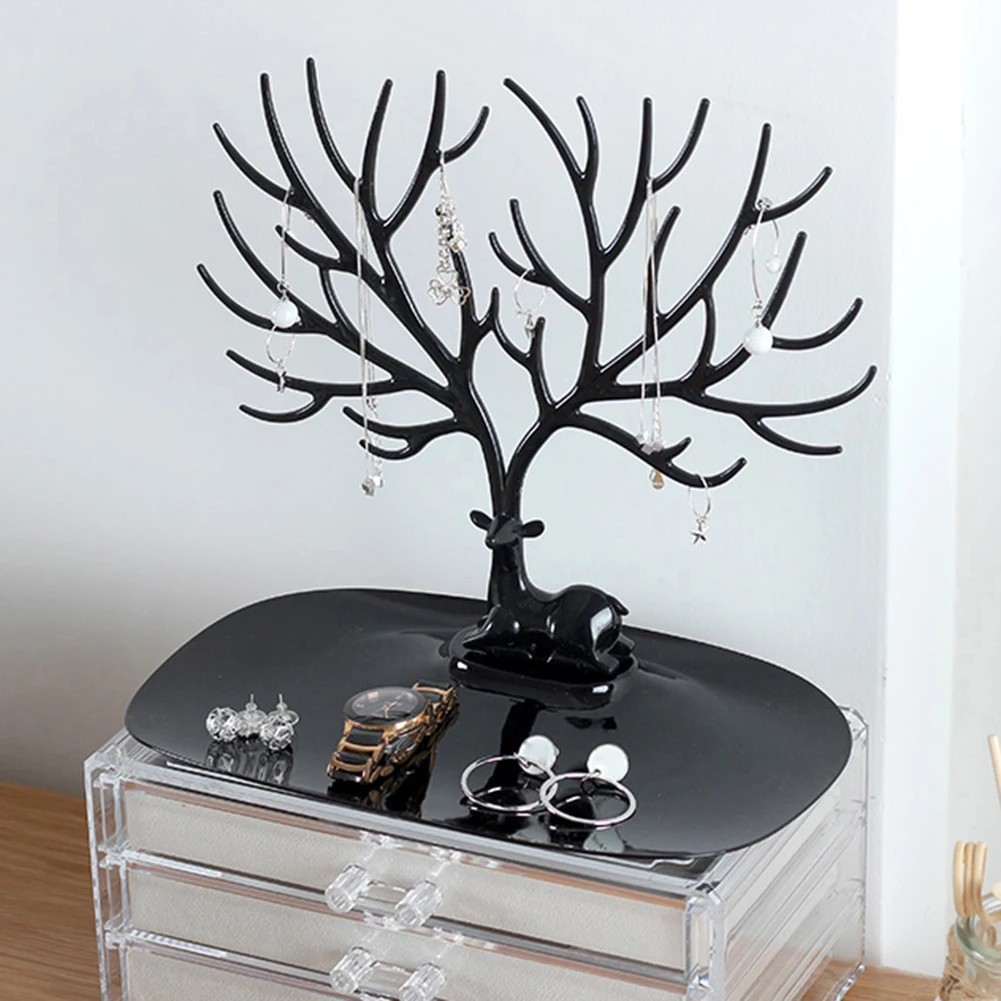 Jewelry Necklace Earrings Rings Deer Stand Display Organizer Holder Show Rack Creative Gift Tree Storage jewelry Organizer Antle