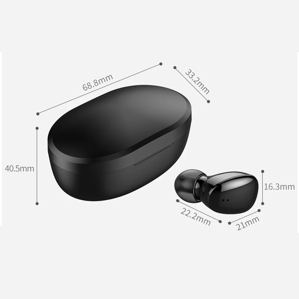 Wireless Stereo Headphones with Mic TWS Bluetooth Earbuds for Phone Laptop PC Sports Fitness Wireless Headsets Stereo