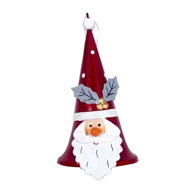 Christmas Wrought Iron Ornaments Pendant Artificial Painted Christmas Decoration Christmas Tree Decoration Home Christmas Decor - Color: Santa Claus