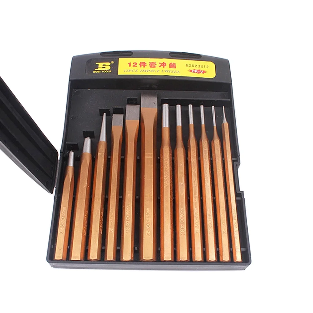 SIJIBOSI 12PCS Center Pin Cold Chisels Solid Punches - AliExpress 1420