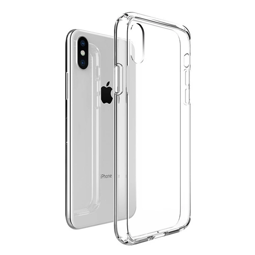 Прозрачный чехол для телефона iPhone 6 6S 7 8 X Xs Max силиконовый мягкий накладка
