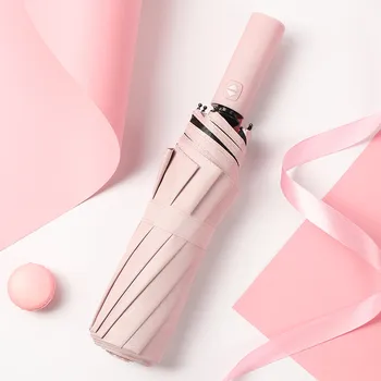 

Different colour 10Ribs Windproof Travel Umbrella , Lengthened Handle With Auto Open Close Button, Compact Protection From Rain