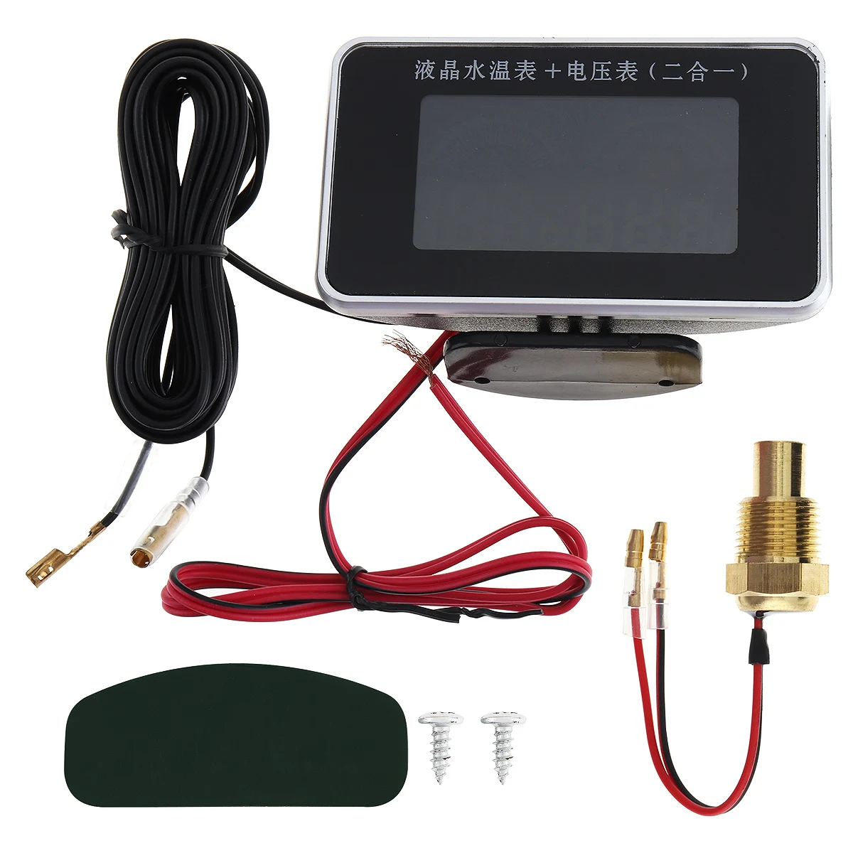 12 V/24 V Универсальный 2 в 1 ЖК-дисплей цифровой вольт переменного тока Датчик+ Датчик температуры воды с Сенсор для автомобиля/грузовика